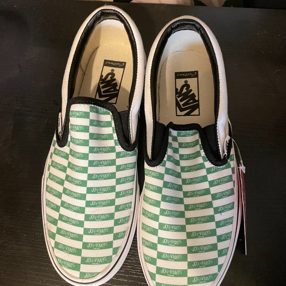 NW Jon and Vinny's Branded Vans Slip Ons Unisex - Picture 5 of 6